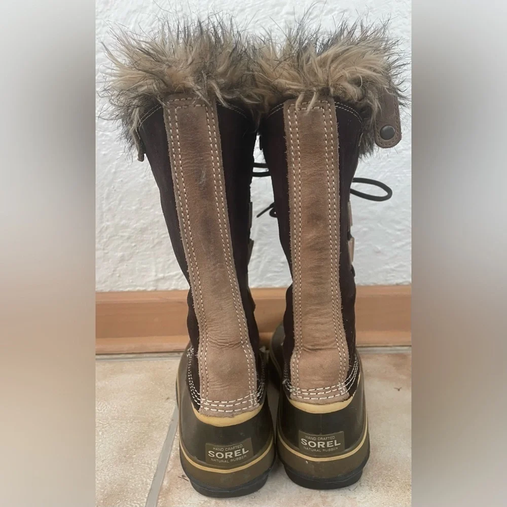 Sorel JOAN OF ARCTIC™ Women's Waterproof Boot, Faux Fur, Brown, Black; size 10